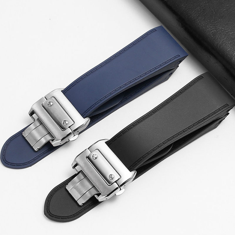Cartier Watch Tank - For Cartier santos100 Santos silicone rubber