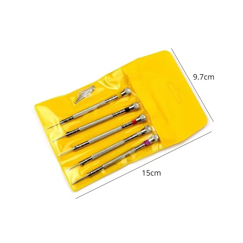 5pcs/Set 0.8-1.6mm Steel Screw - огляд і ціна Spring Bar Tool Set
