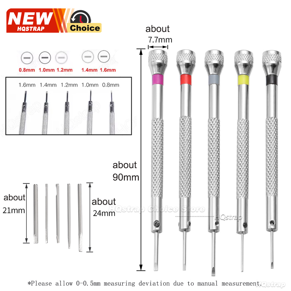 New 5pcs/set 0.8-1.6mm Steel S - огляд і ціна Spring Bar Tool Set