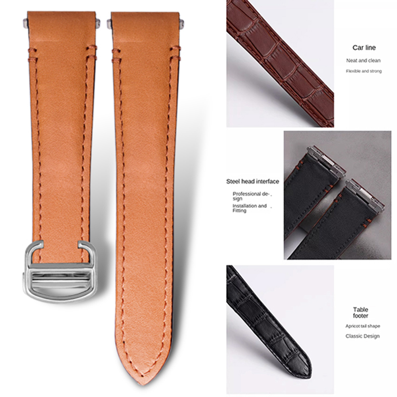 21mm 19mm Cow leather Watch St - огляд і ціна Cartier Watch Tank