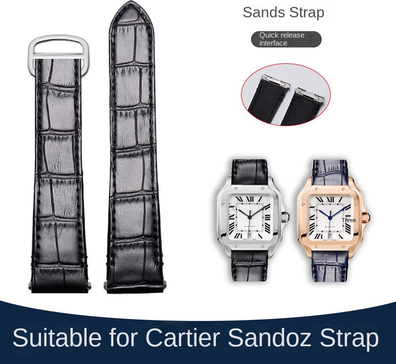 21mm 19mm Cow leather Watch St - огляд і ціна Cartier Watch Tank