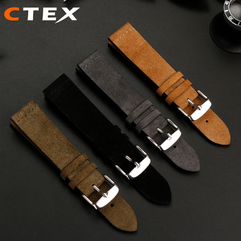 18mm 20mm 22mm Universal Matte - огляд і ціна Suede Strap Watch