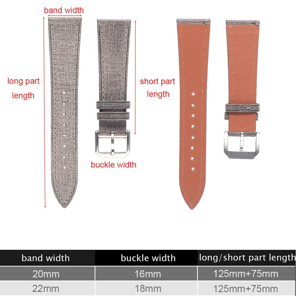 20mm 22mm Italian Leather Watc - огляд і ціна Suede Strap Watch